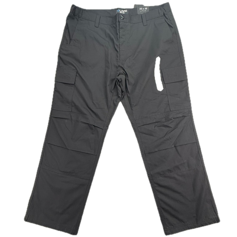LA‎ Police Gear Core Cargo Pant Mens 42x30 Black Tactical Ripstop BTP9001
